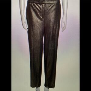 NWOT Joie 4 straight leg pants coated gold polished